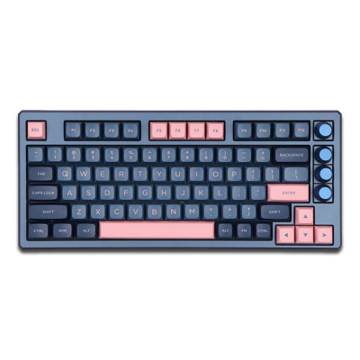 Skyloong GK75 Glacier Metal Case - Blue Pink